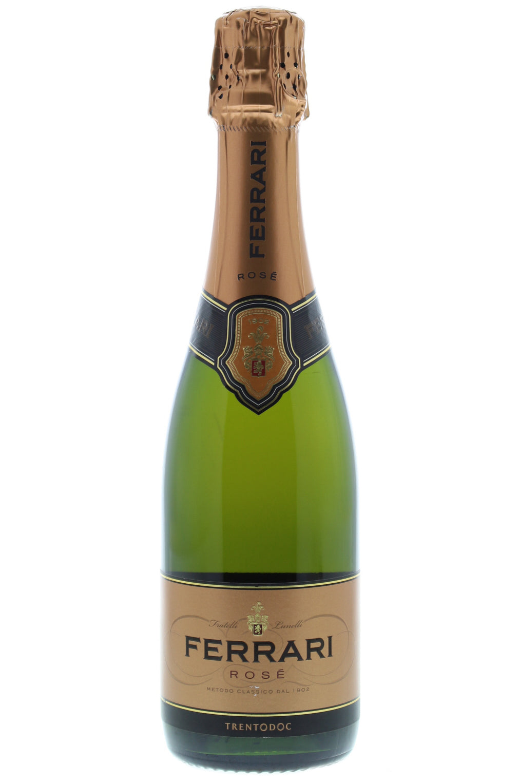 Ferrari Brut Rose (375ML half-bottle)  Front Bottle Shot