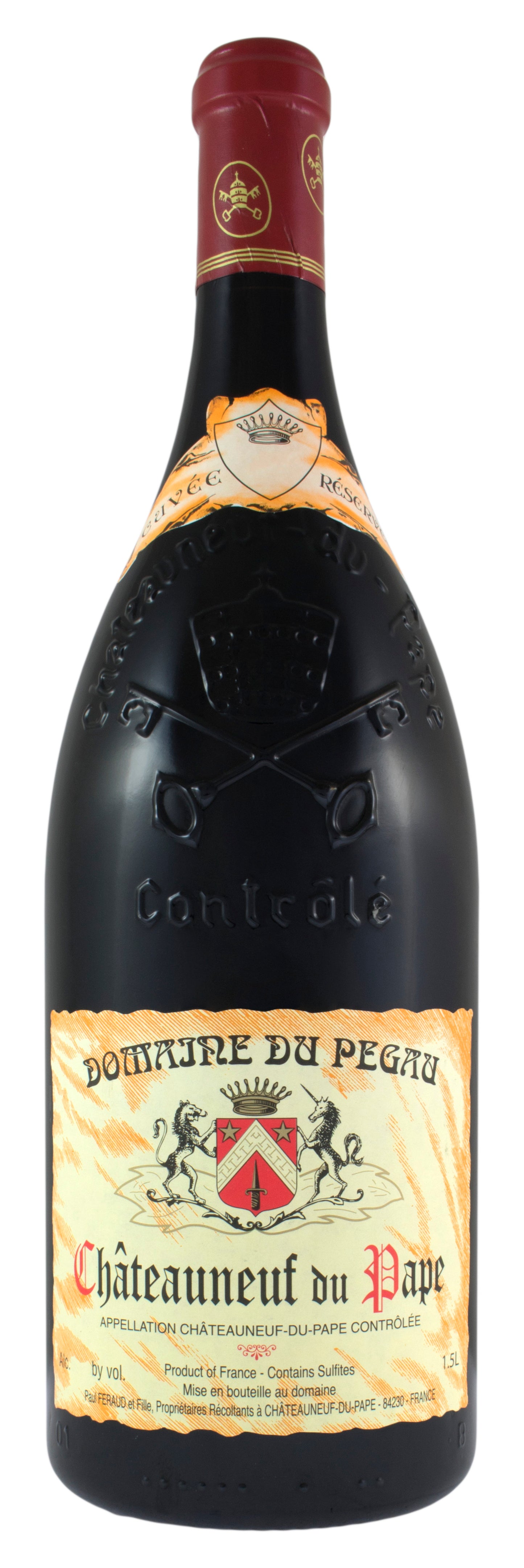 Domaine du Pegau Chateauneuf-du-Pape Cuvee Reservee (1.5L Magnum) 2022  Front Bottle Shot