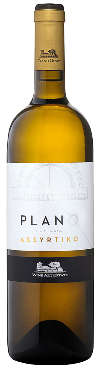 Wine Art Estate Plano Assyrtiko 2023  Front Bottle Shot