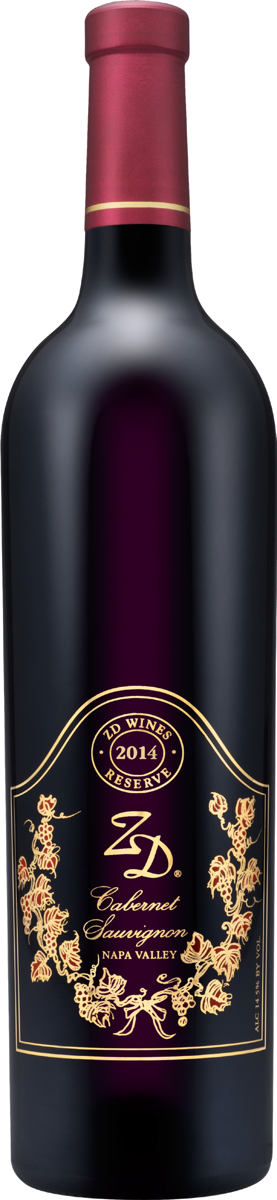ZD Wines Reserve Cabernet Sauvignon 2014  Front Bottle Shot