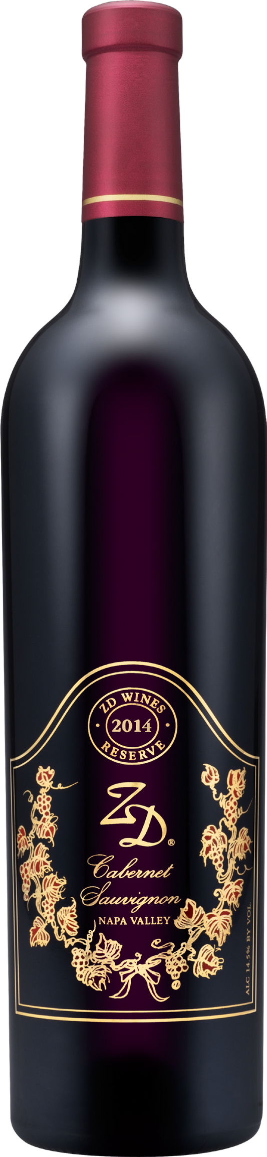ZD Wines Reserve Cabernet Sauvignon 2014  Front Bottle Shot