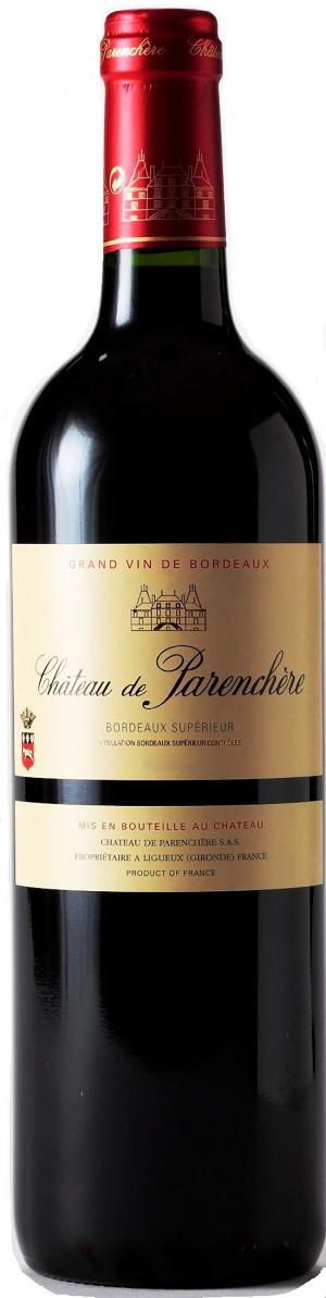 Chateau de Parenchere Bordeaux Superieur 2019  Front Bottle Shot