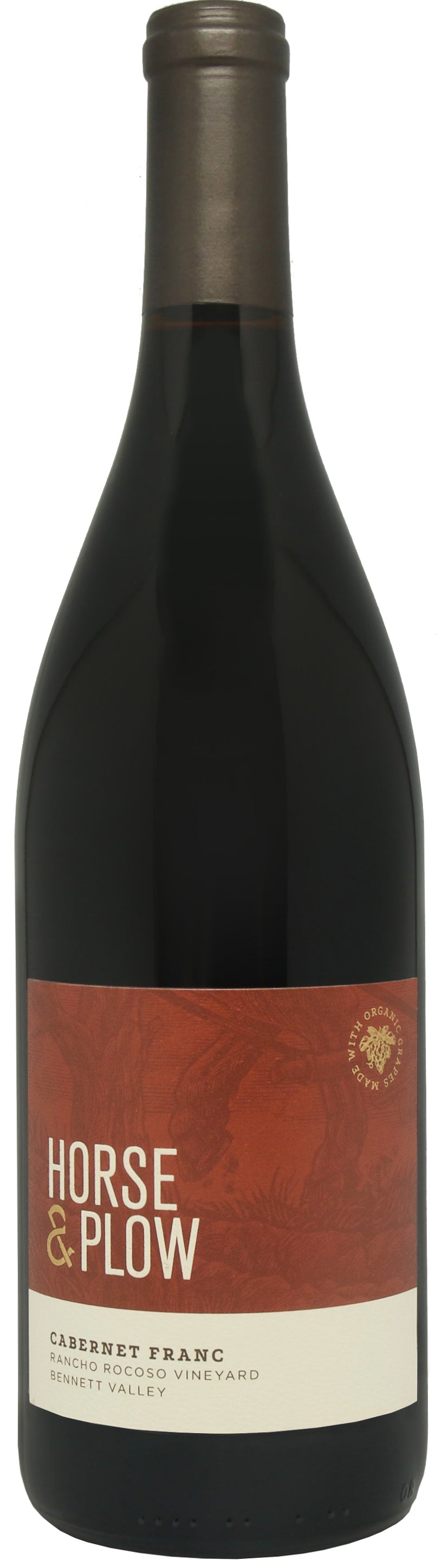 Horse & Plow Winery Cabernet Franc 2022  Front Bottle Shot