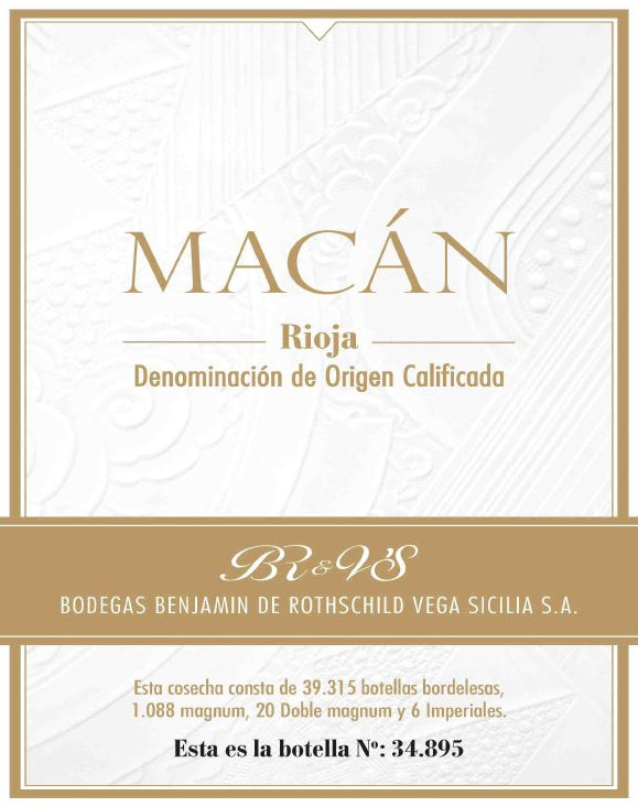 Bodegas Benjamin Rothschild and Vega Sicilia Macan (1.5 Liter Magnum) 2017