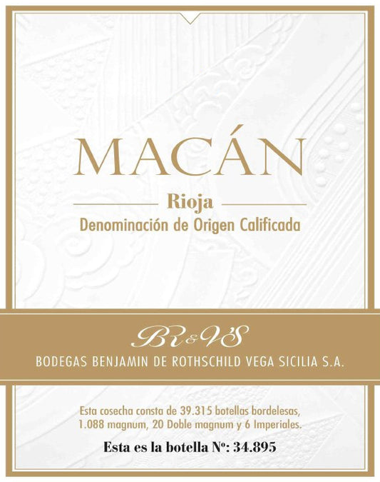 Bodegas Benjamin Rothschild and Vega Sicilia Macan (1.5 Liter Magnum) 2017