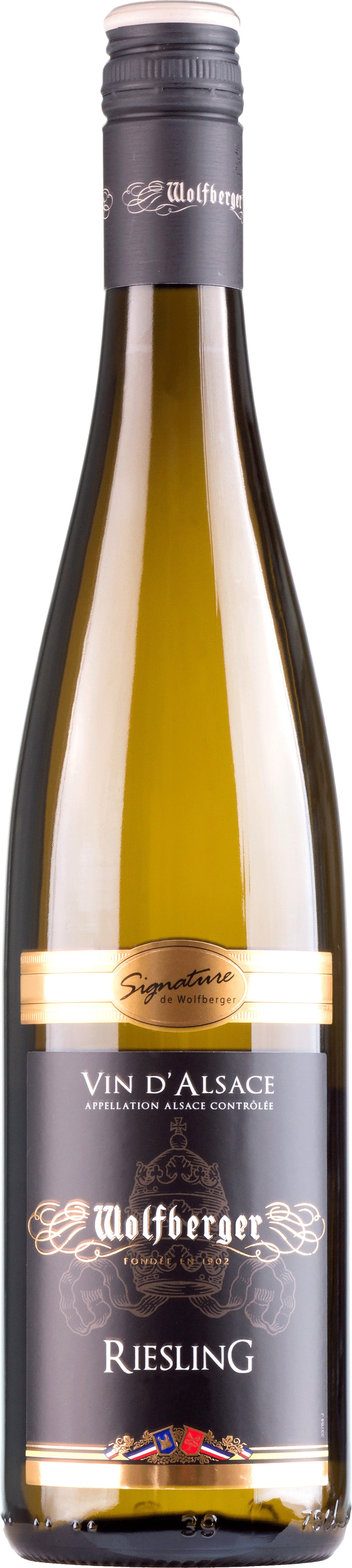 Wolfberger Riesling 2022  Front Bottle Shot