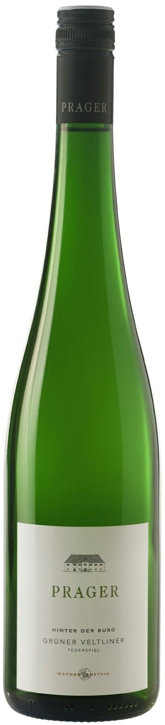 Prager Hinter der Burg Federspiel Gruner Veltliner 2022  Front Bottle Shot