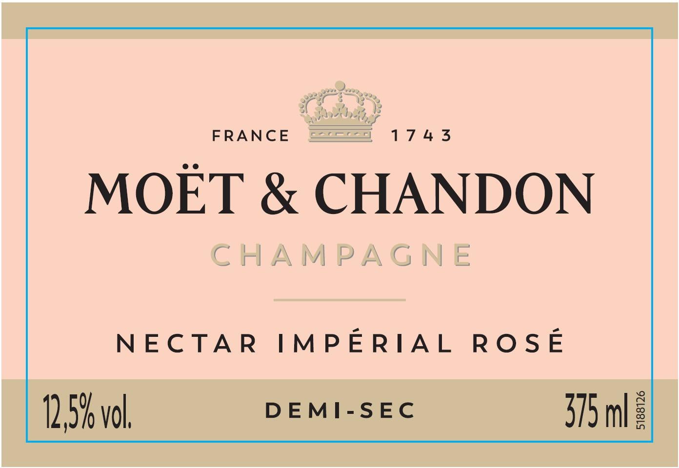 Moet & Chandon Nectar Imperial Rose (375ML half-bottle)