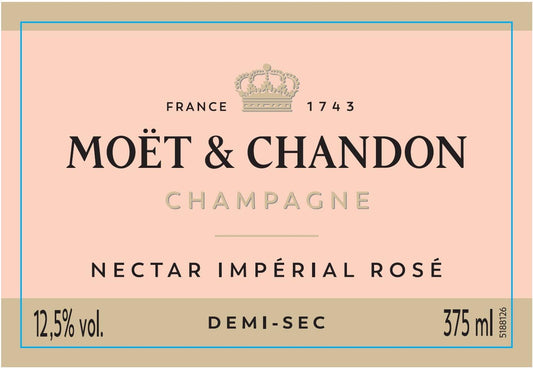 Moet & Chandon Nectar Imperial Rose (375ML half-bottle)