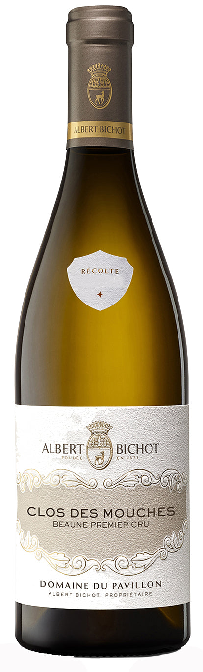 Albert Bichot Beaune Clos des Mouches Premier Cru Blanc Domaine du Pavillon 2022  Front Bottle Shot