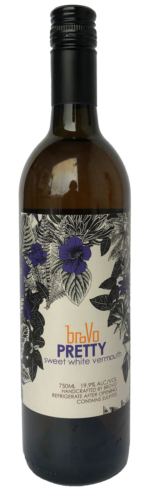 BroVo Pretty Floral Vermouth  Front Bottle Shot
