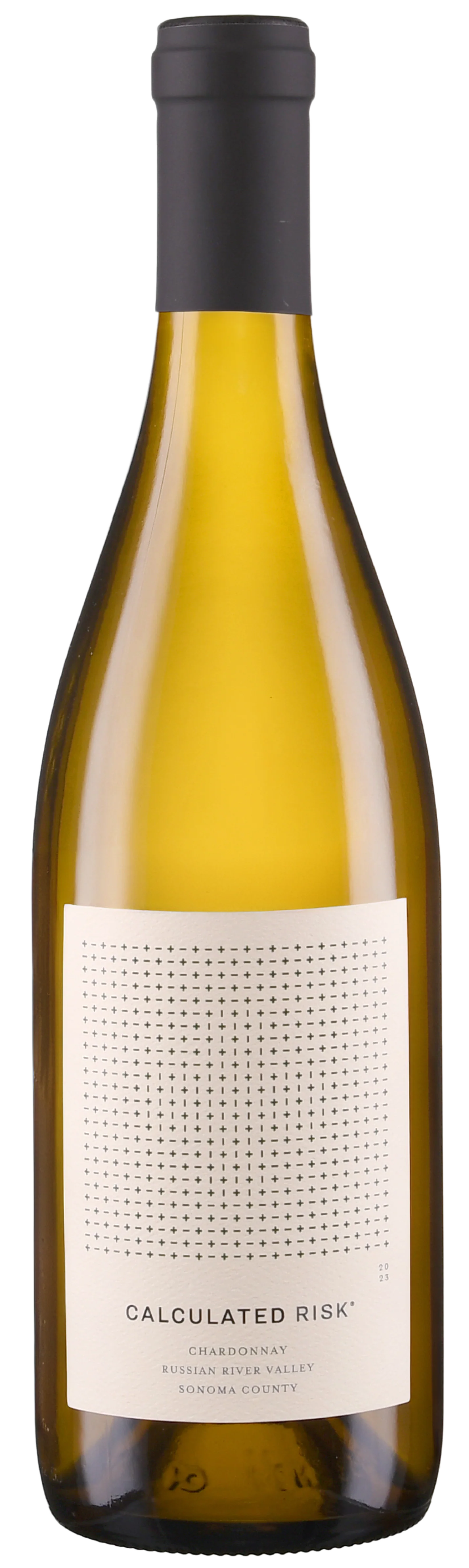 Calculated Risk Chardonnay 2023  Front Bottle Shot