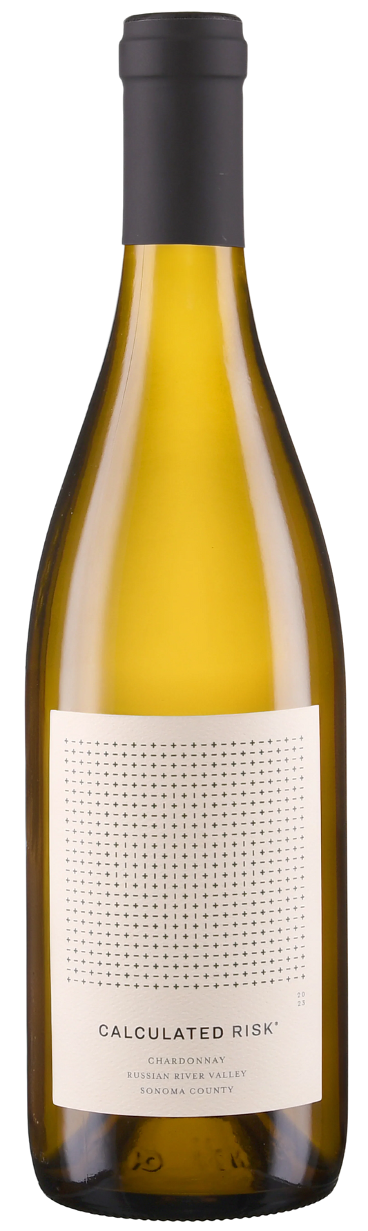 Calculated Risk Chardonnay 2023  Front Bottle Shot