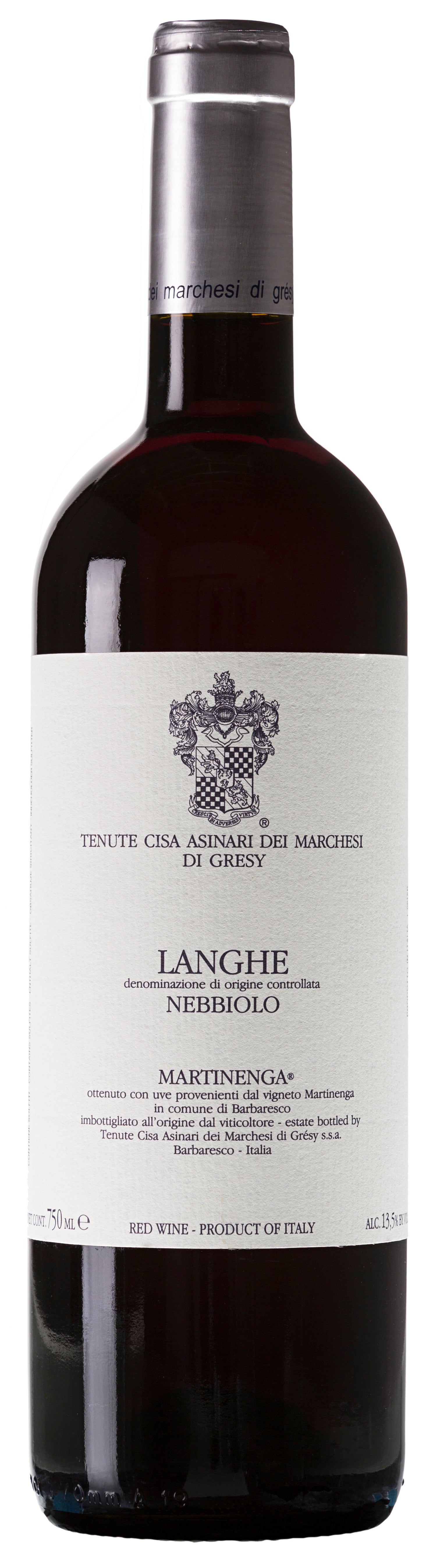 Marchesi di Gresy Martinenga Nebbiolo 2022  Front Bottle Shot