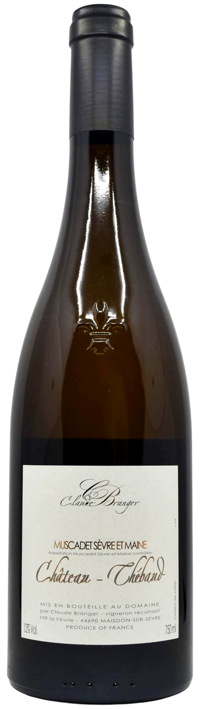 Domaine Claude Branger Muscadet Sevre-et-Maine Chateau Thebaud 2019  Front Bottle Shot