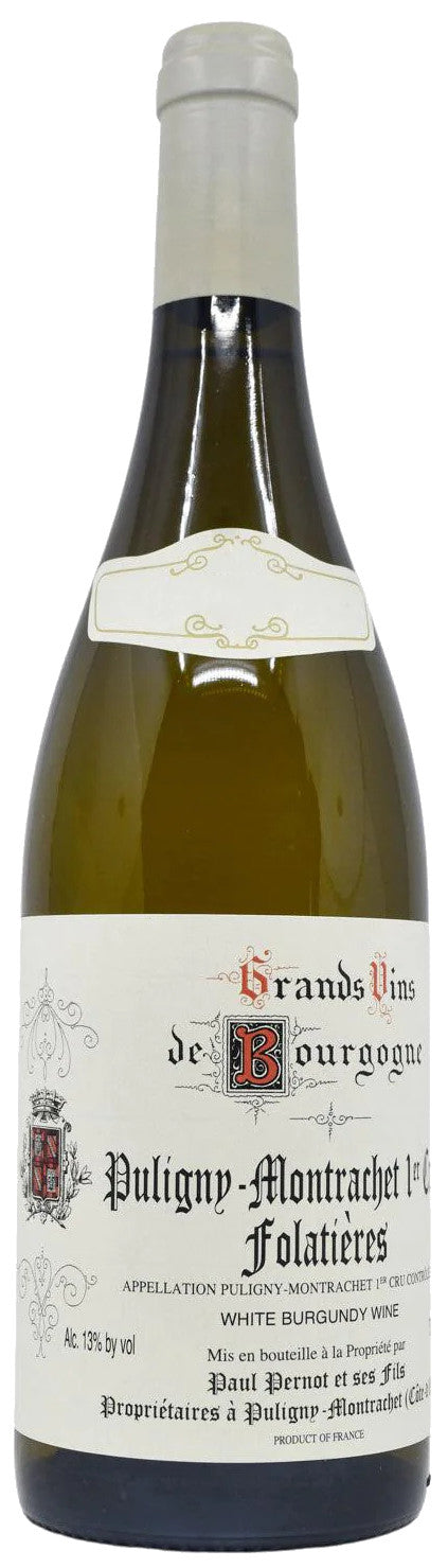 Paul Pernot Puligny-Montrachet Folatieres Premer Cru 2023  Front Bottle Shot