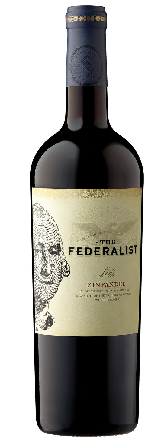 The Federalist Lodi Zinfandel 2021  Front Bottle Shot