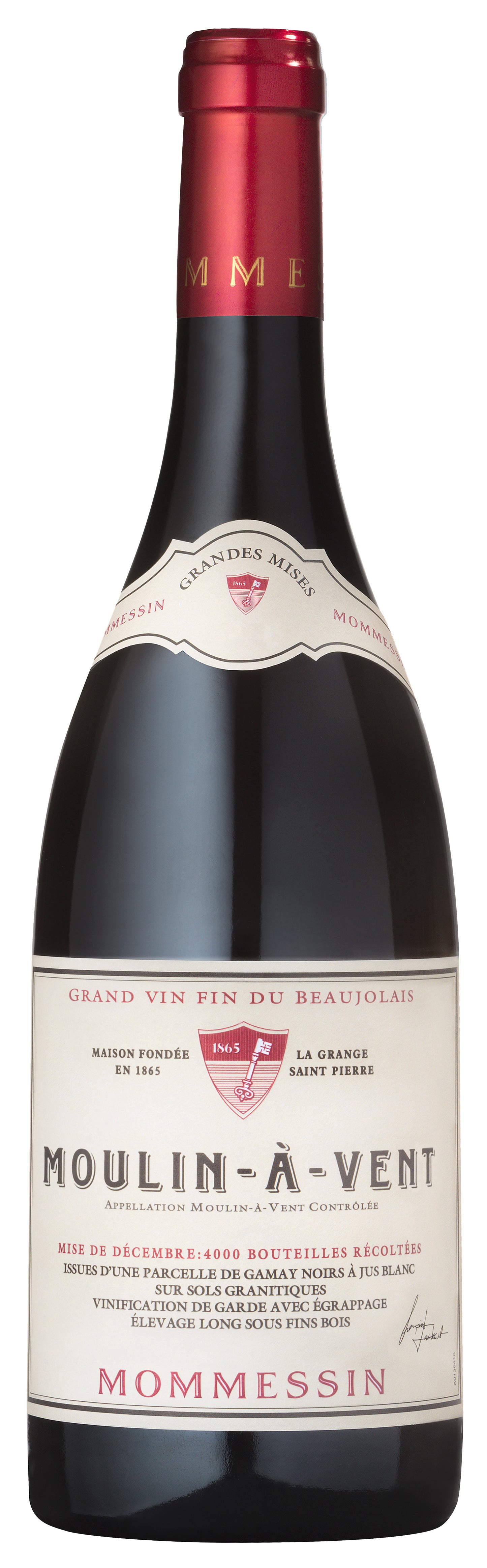 Mommessin Moulin-a-Vent 2019  Front Bottle Shot