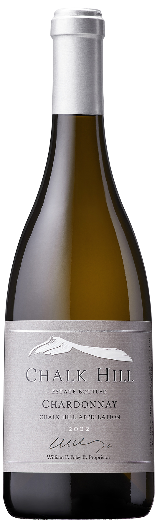 Chalk Hill Estate Chardonnay 2022  Front Bottle Shot