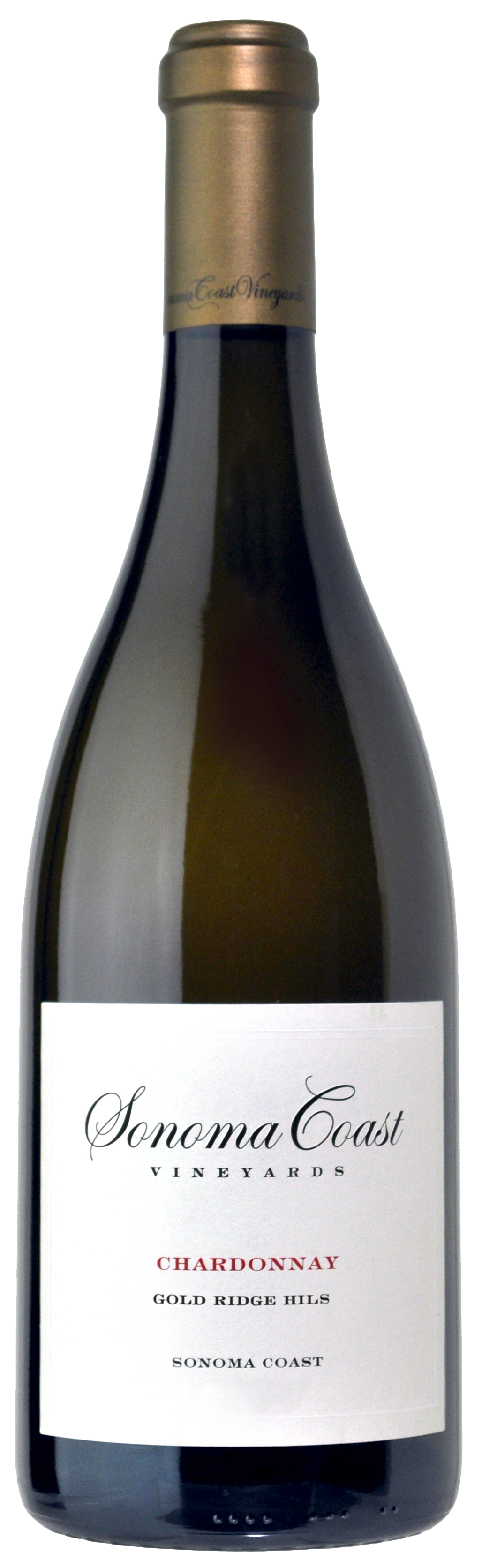 Sonoma Coast Vineyards Gold Ridge Hills Chardonnay 2020  Front Bottle Shot
