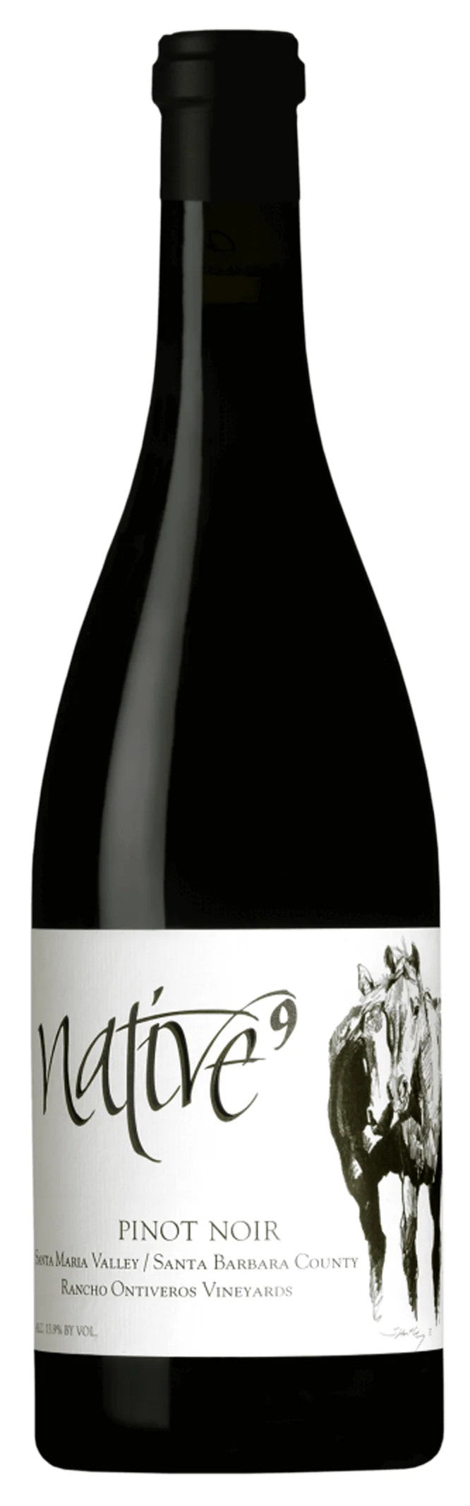 Native9 Pinot Noir 2012  Front Bottle Shot