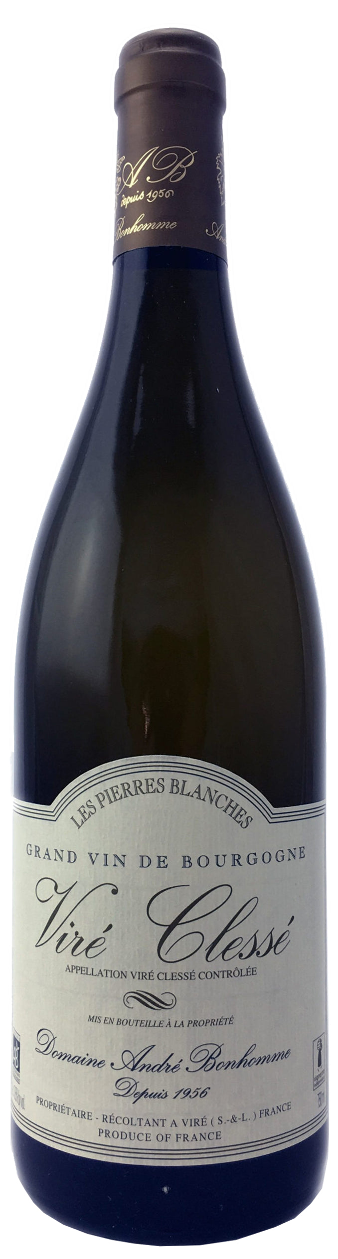 Andre Bonhomme Vire-Clesse Les Pierres Blanches 2022  Front Bottle Shot