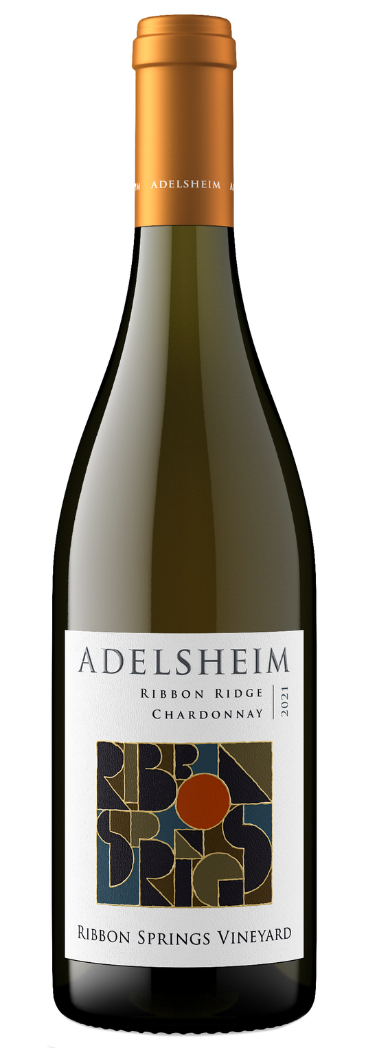 Adelsheim Ribbon Springs Vineyard Chardonnay 2021  Front Bottle Shot