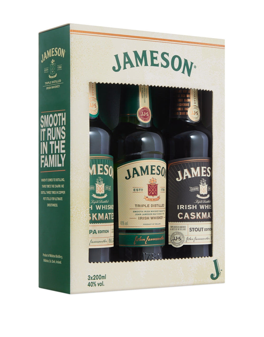 JAMESON IRISH WHISKEY TRILOGY 200 ML