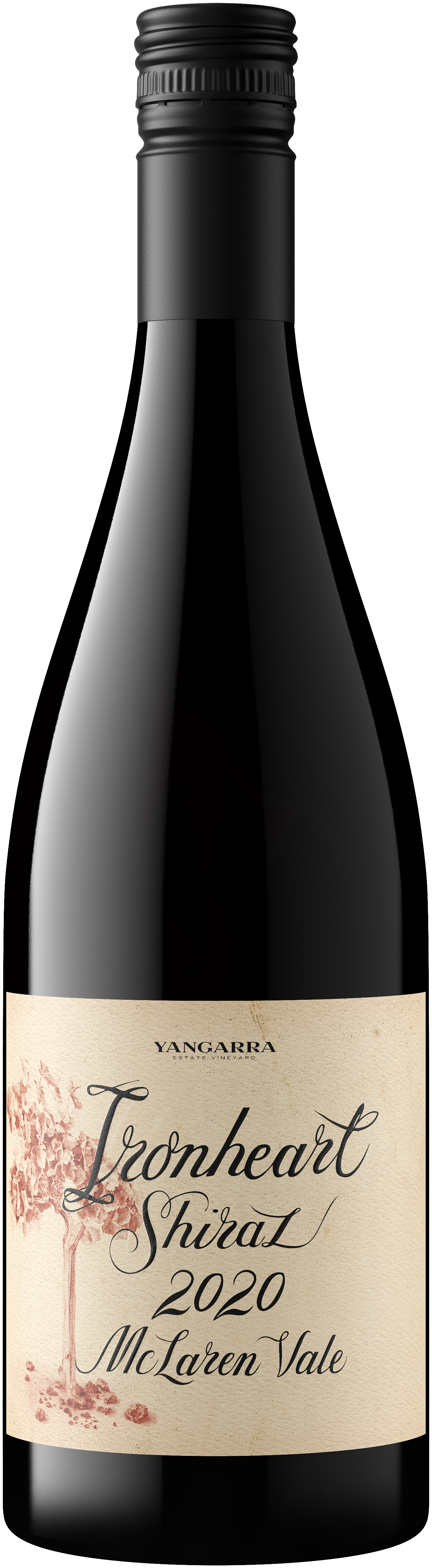 Yangarra Ironheart Shiraz 2020  Front Bottle Shot