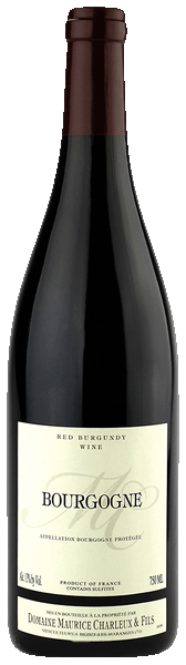 Domaine Maurice Charleux & Fils Bourgogne Pinot Noir 2022  Front Bottle Shot