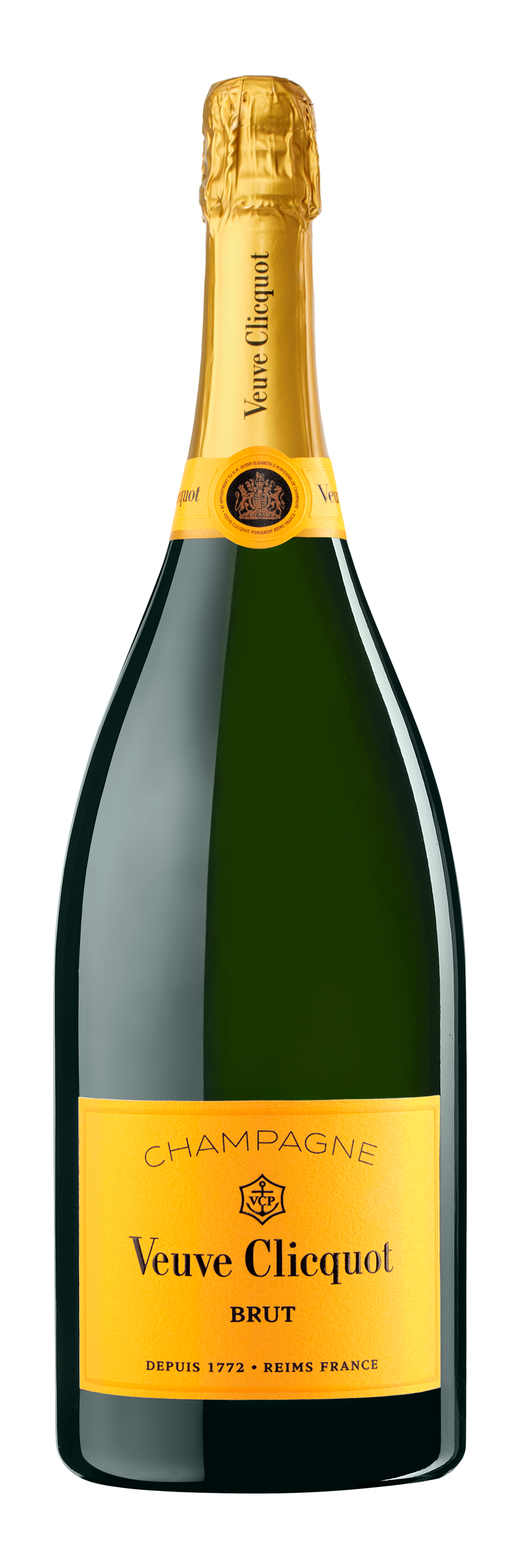 Veuve Clicquot Yellow Label Brut (1.5 Liter Magnum)  Front Bottle Shot