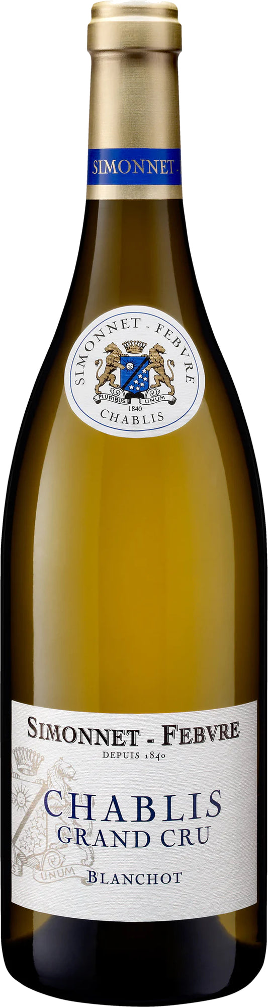 Simonnet-Febvre Chablis Blanchot Grand Cru 2022  Front Bottle Shot