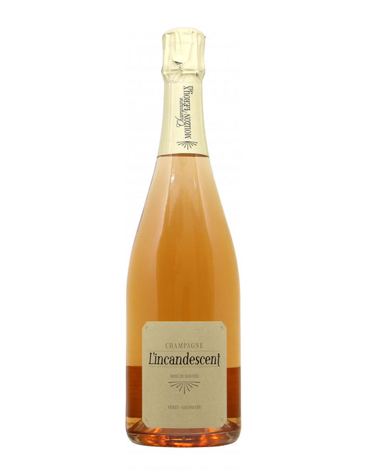 Champagne Mouzon-Leroux L'Incandescent Rose de Saignee Extra Brut  Front Bottle Shot