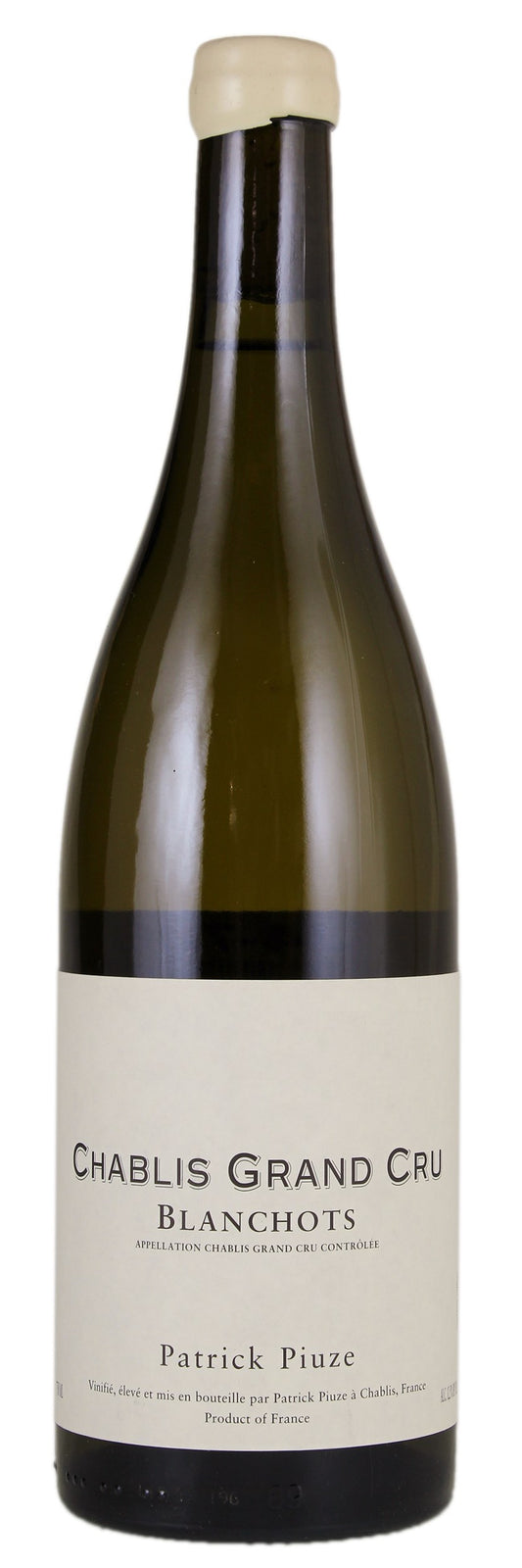 Patrick Piuze Chablis Blanchots Grand Cru 2022  Front Bottle Shot