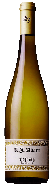 A.J. Adam Dhron Hofberg Riesling Kabinett 2022  Front Bottle Shot