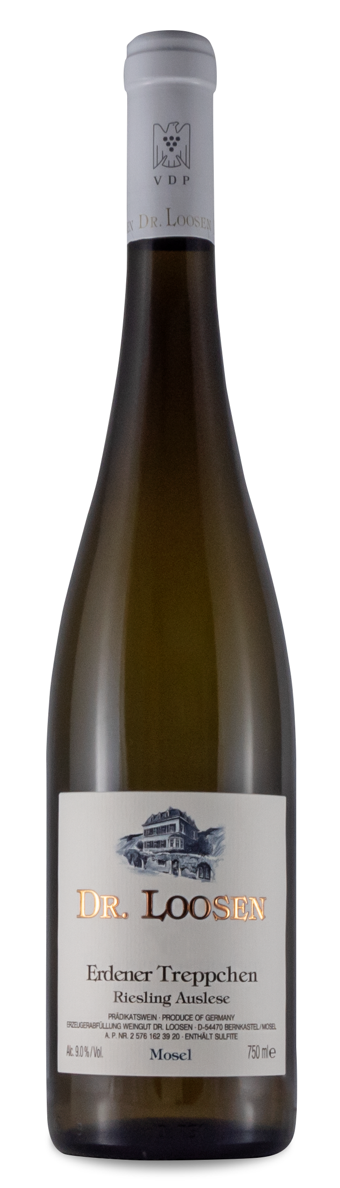 Dr. Loosen Erdener Treppchen Riesling Auslese 2020  Front Bottle Shot