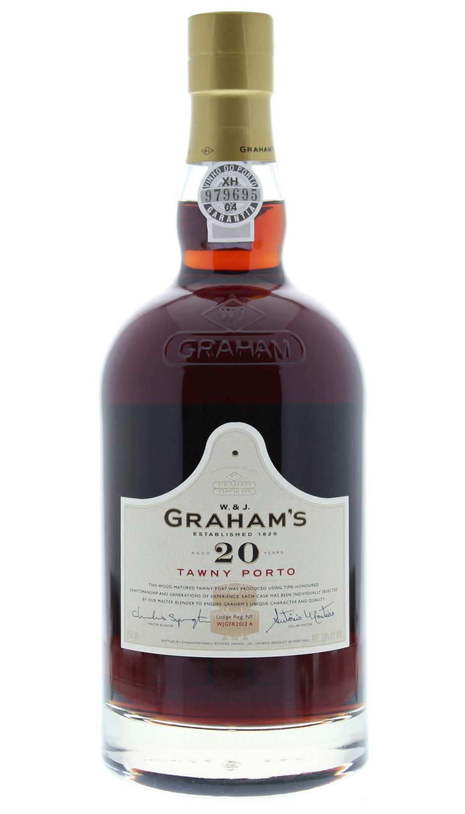 Graham's 20 Year Old Tawny Port  Front Bottle Shot