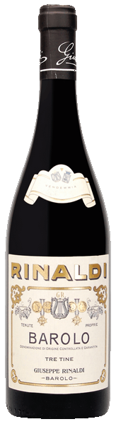 Giuseppe Rinaldi Barolo Tre Tine 2019  Front Bottle Shot