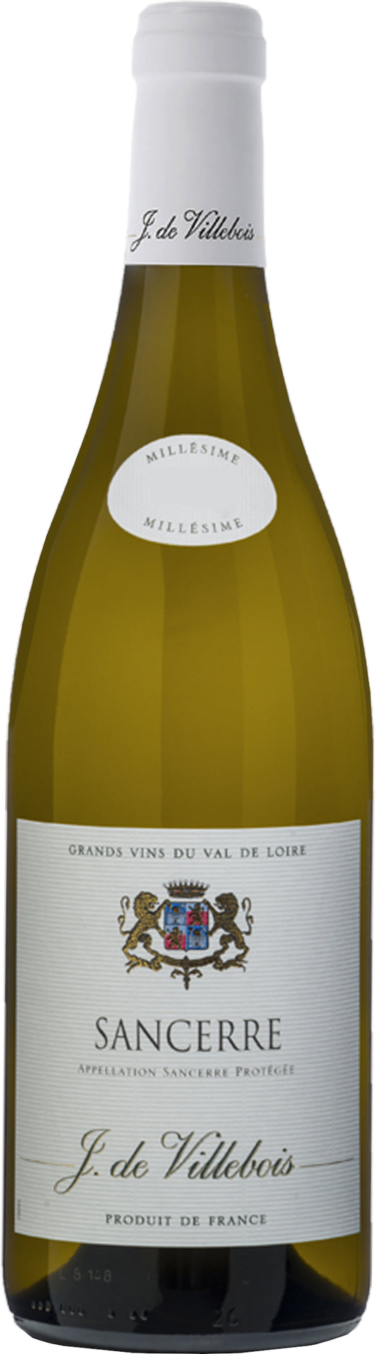 J. de Villebois Sancerre 2023  Front Bottle Shot