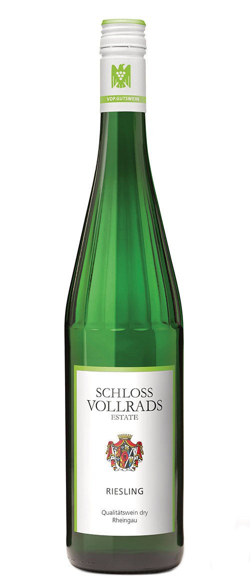 Schloss Vollrads Rheingau Riesling QbA Dry 2022  Front Bottle Shot