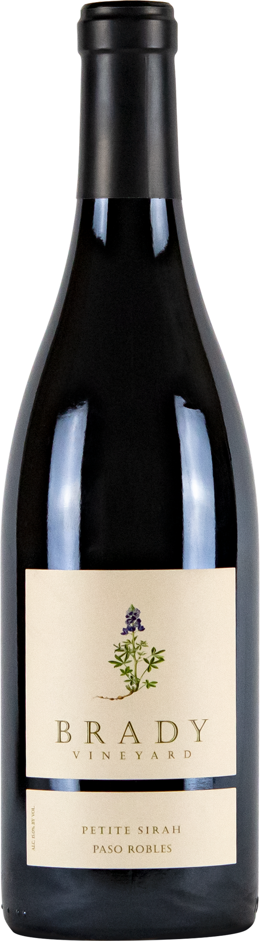 Brady Vineyard Petite Sirah 2022  Front Bottle Shot