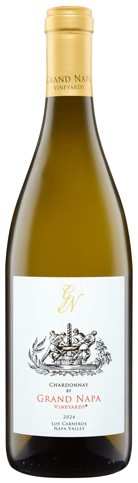 Grand Napa Vineyards Los Carneros Chardonnay 2024  Front Bottle Shot