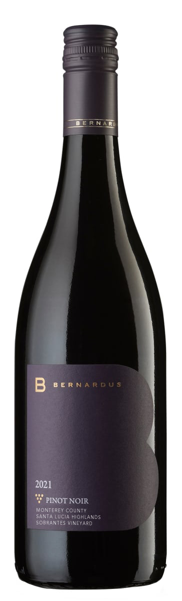 Bernardus Soberanes Vineyard Pinot Noir 2021  Front Bottle Shot