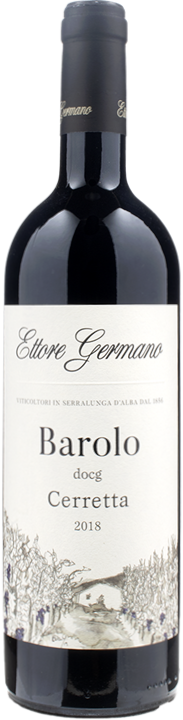 Ettore Germano Barolo Cerretta 2018  Front Bottle Shot