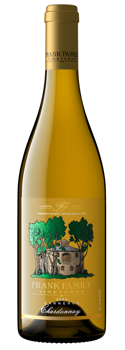 Frank Family Vineyards Chardonnay 2023  Front Bottle Shot
