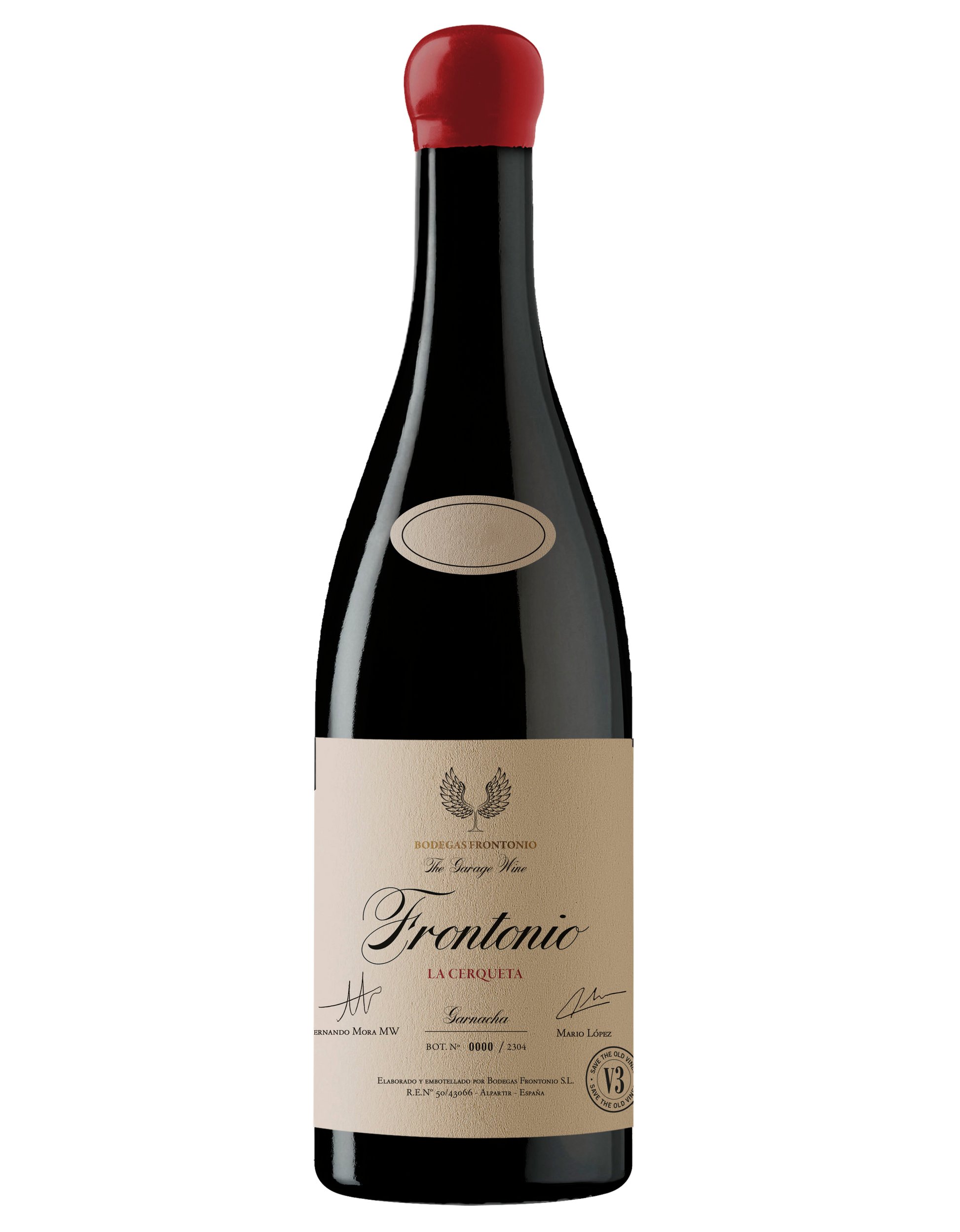 Bodegas Frontonio La Cerqueta 2021  Front Bottle Shot