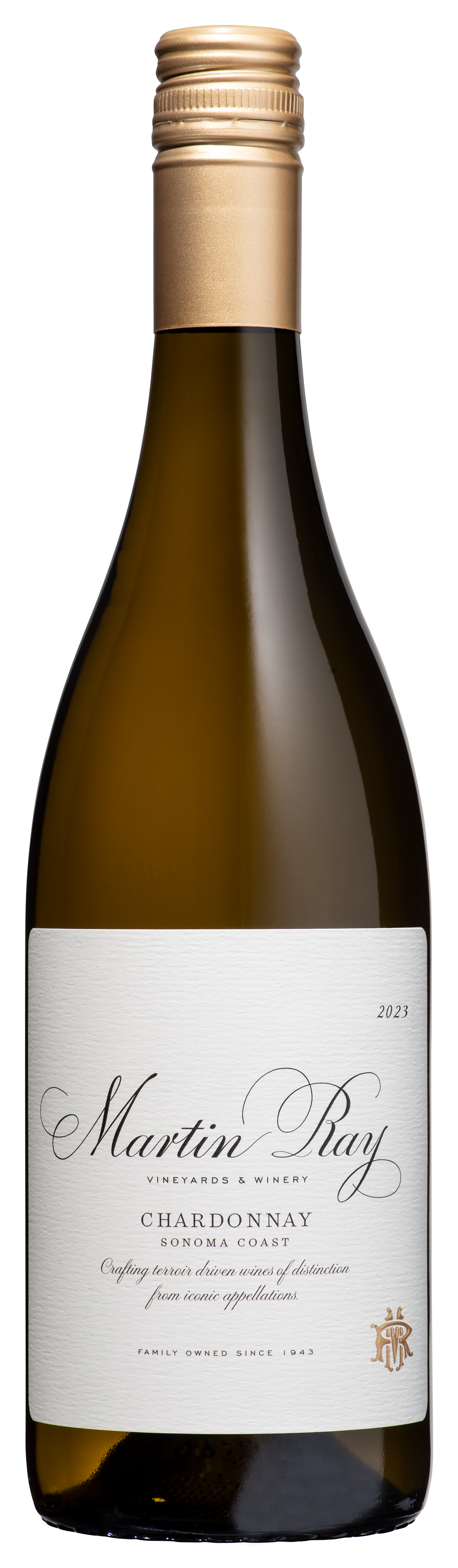 Martin Ray Sonoma Coast Chardonnay 2023  Front Bottle Shot