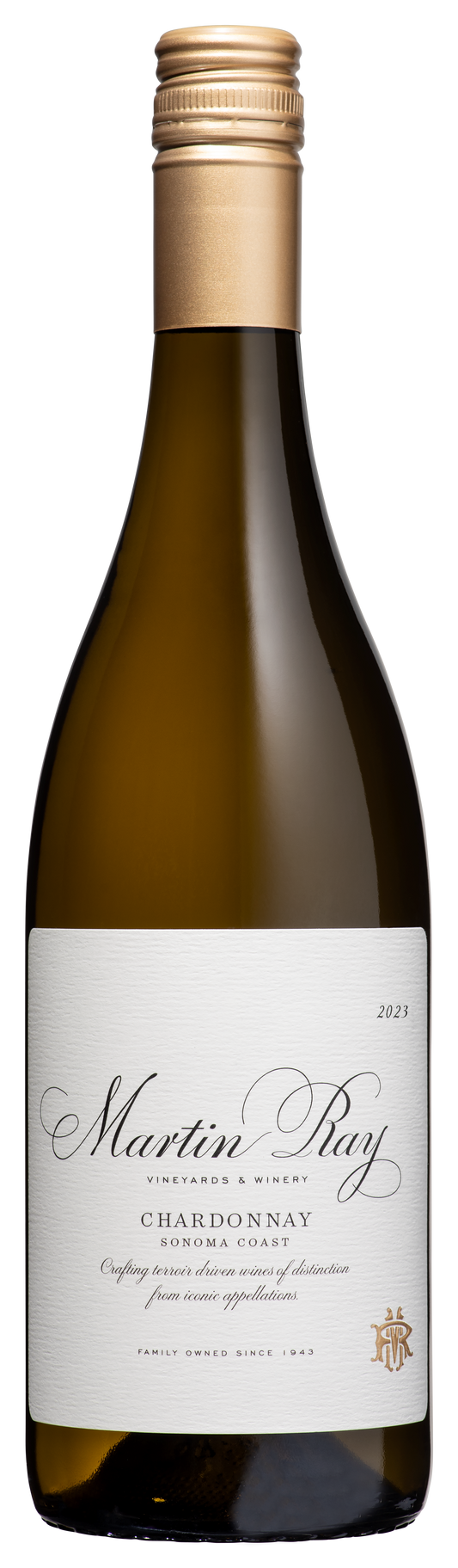 Martin Ray Sonoma Coast Chardonnay 2023  Front Bottle Shot