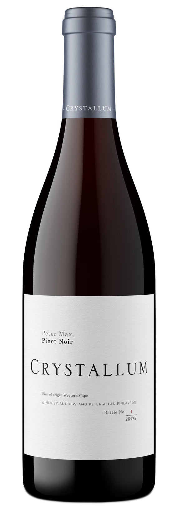 Crystallum Peter Max Pinot Noir 2021  Front Bottle Shot