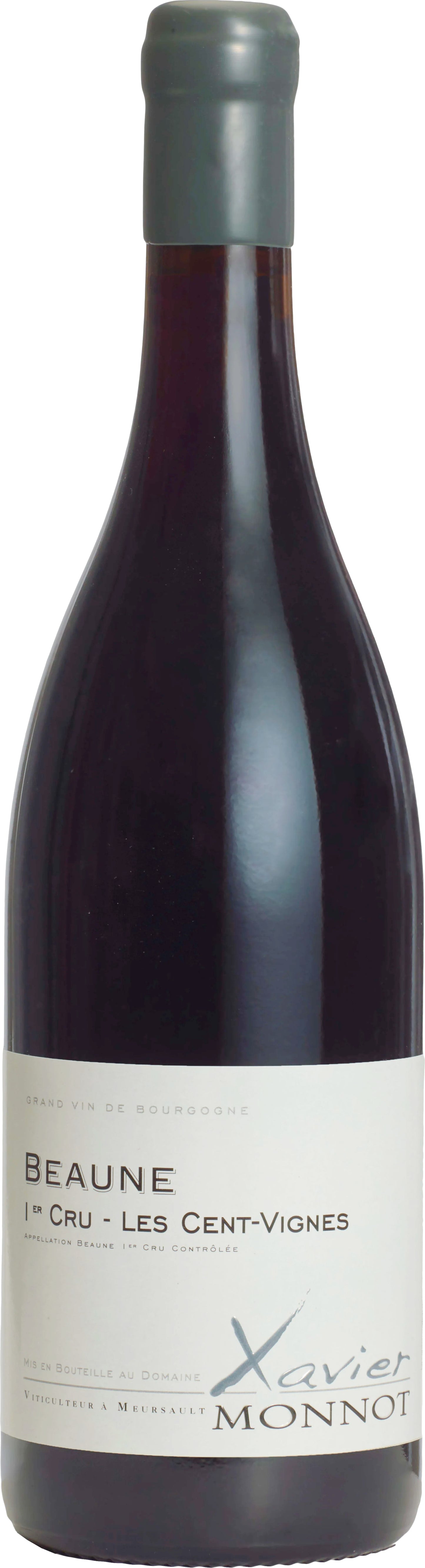 Xavier Monnot Beaune Les Cent-Vignes Premier Cru 2022  Front Bottle Shot